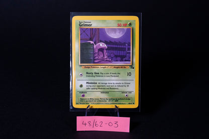 48/62, Grimer, Pokemon, Fossil, 1999, Common, Ungraded, English