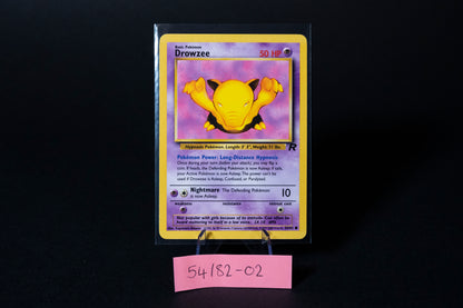 54/82, Drowzee, Pokemon, Team Rocket, 2000, Common, Ungraded, English