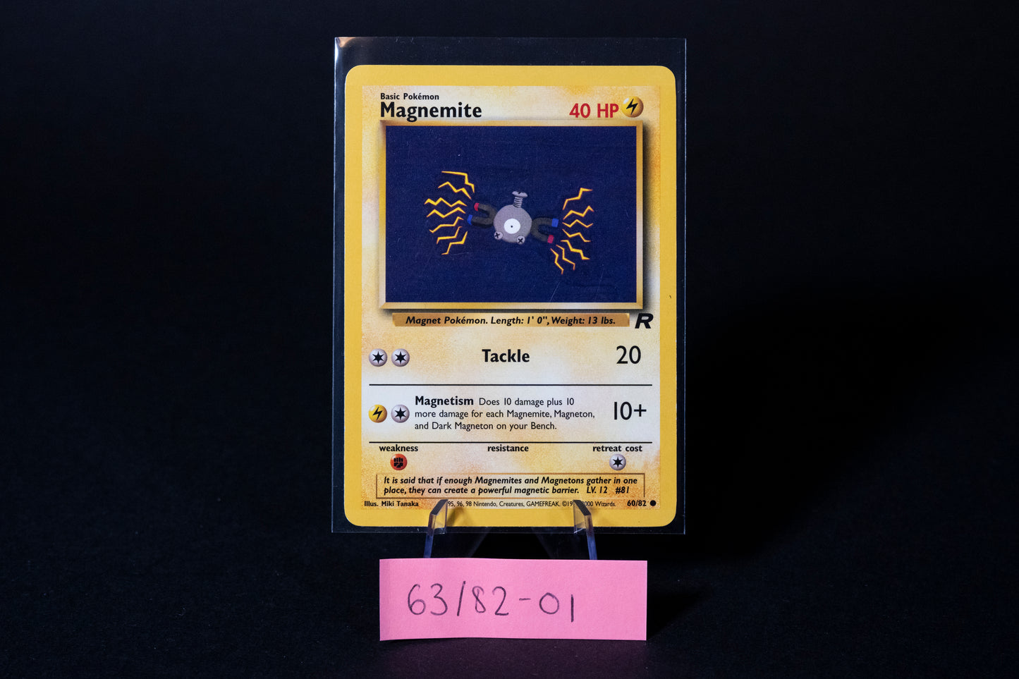 60/82, Magnemite, Pokemon, Team Rocket, 2000, Common, Ungraded, English