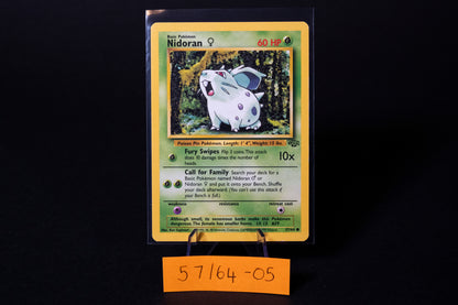 57/64, Nidoran F, Pokemon, Jungle, 1999, Common, Ungraded, English