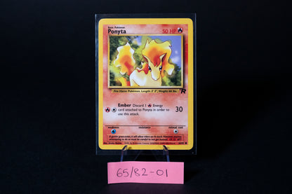 64/82, Ponyta, Pokemon, Team Rocket, 2000, Common, Ungraded, English