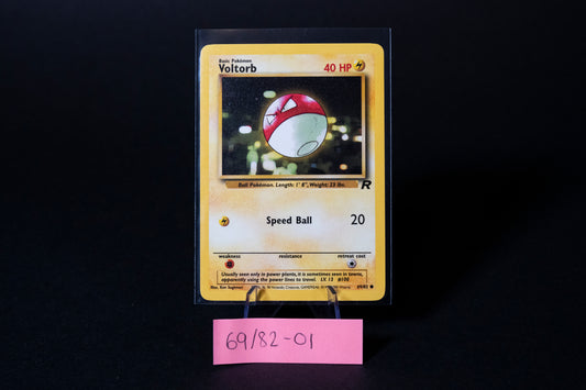 69/82, Voltorb, Pokemon, Team Rocket, 2000, Common, Ungraded, English