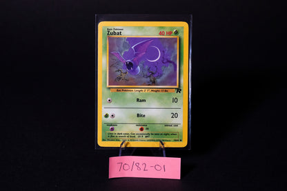 70/82, Zubat, Pokemon, Team Rocket, 2000, Common, Ungraded, English