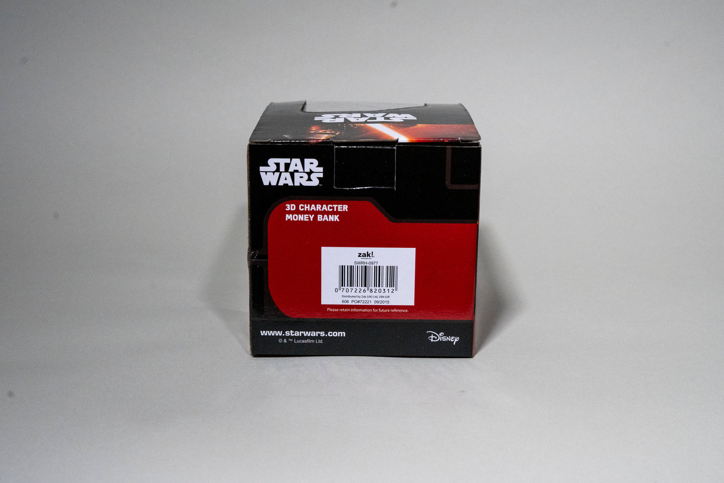 Star Wars, Kylo Ren Ceramic Saving Bank, Episode VII, Disney, Zak!, 2015, New Sealed