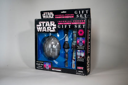 Imperial Forces Star Wars Watch Gift Set, Death Star Case with Darth Vader & Boba Fett Watch, Star Wars, Hope, 1997, Boxed Sealed