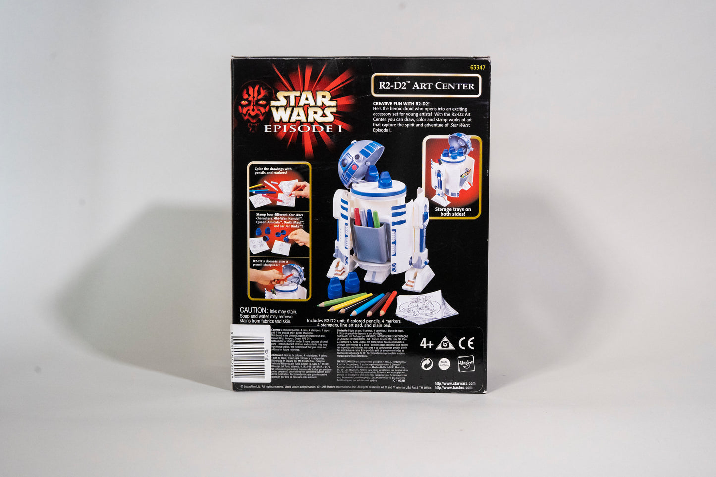 R2-D2 Art Center, Star Wars, Episode 1: The Phantom Menace, Hasbro, 1998, Boxed Opened