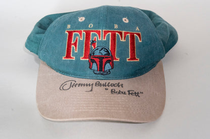 Signed Jeremy Bulloch Boba Fett Embroidered Hat, Star Wars, Fresh Caps, 1996