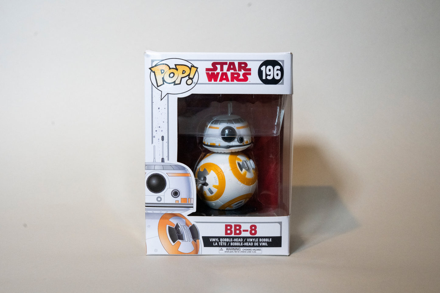 BB8 #196, Star Wars, Vinyl Bobble Head, Funko Pop, 2017, Boxed