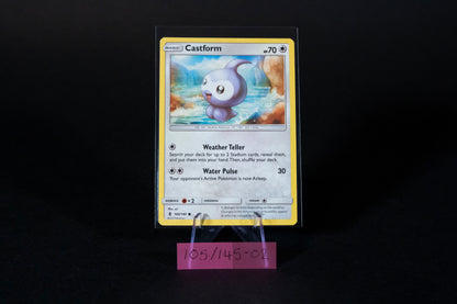 105/145, Castform, Pokemon, Sun & Moon, Guardians Rising, 2017, Common, Ungraded, English