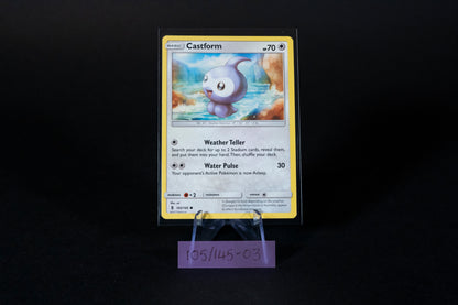 105/145, Castform, Pokemon, Sun & Moon, Guardians Rising, 2017, Common, Ungraded, English