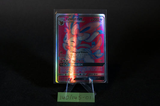 140/145, Sylveon GX, Pokemon, Sun & Moon, Guardians Rising, 2017, Ultra Rare, Ungraded, English