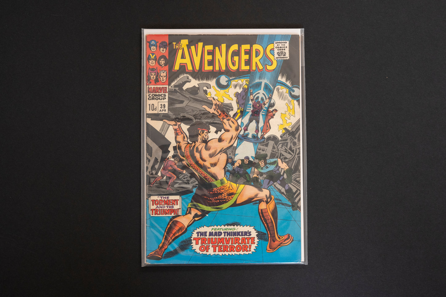 The Avengers, Vol.1 #39, Marvel Comics, 1967, Pence Edition