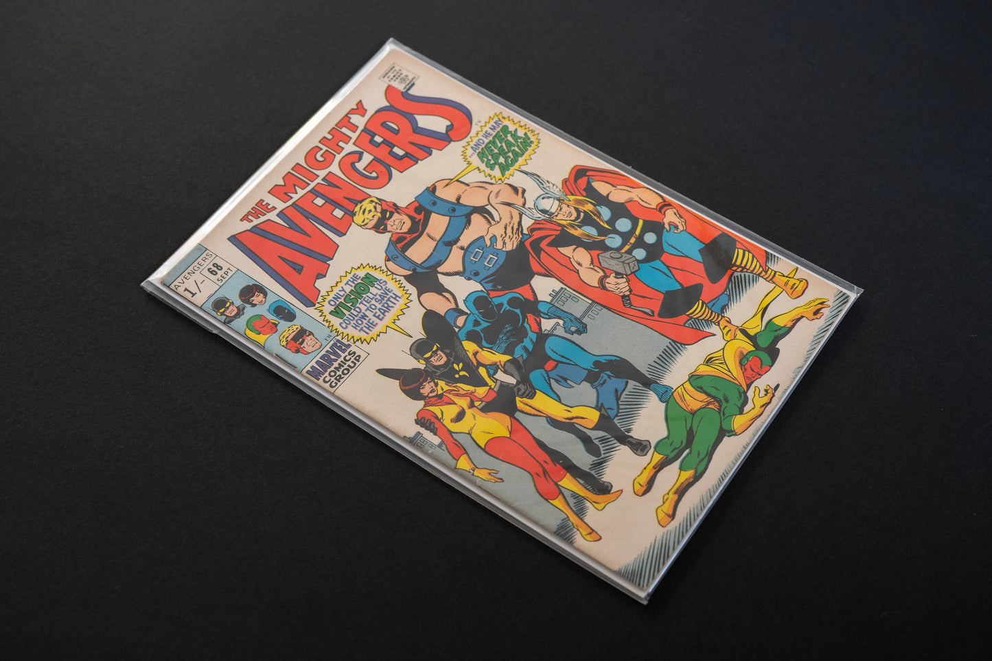 The Avengers, Vol.1 #68, Marvel Comics, 1969, Pence Edition