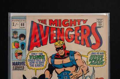 The Avengers, Vol.1 #68, Marvel Comics, 1969, Pence Edition