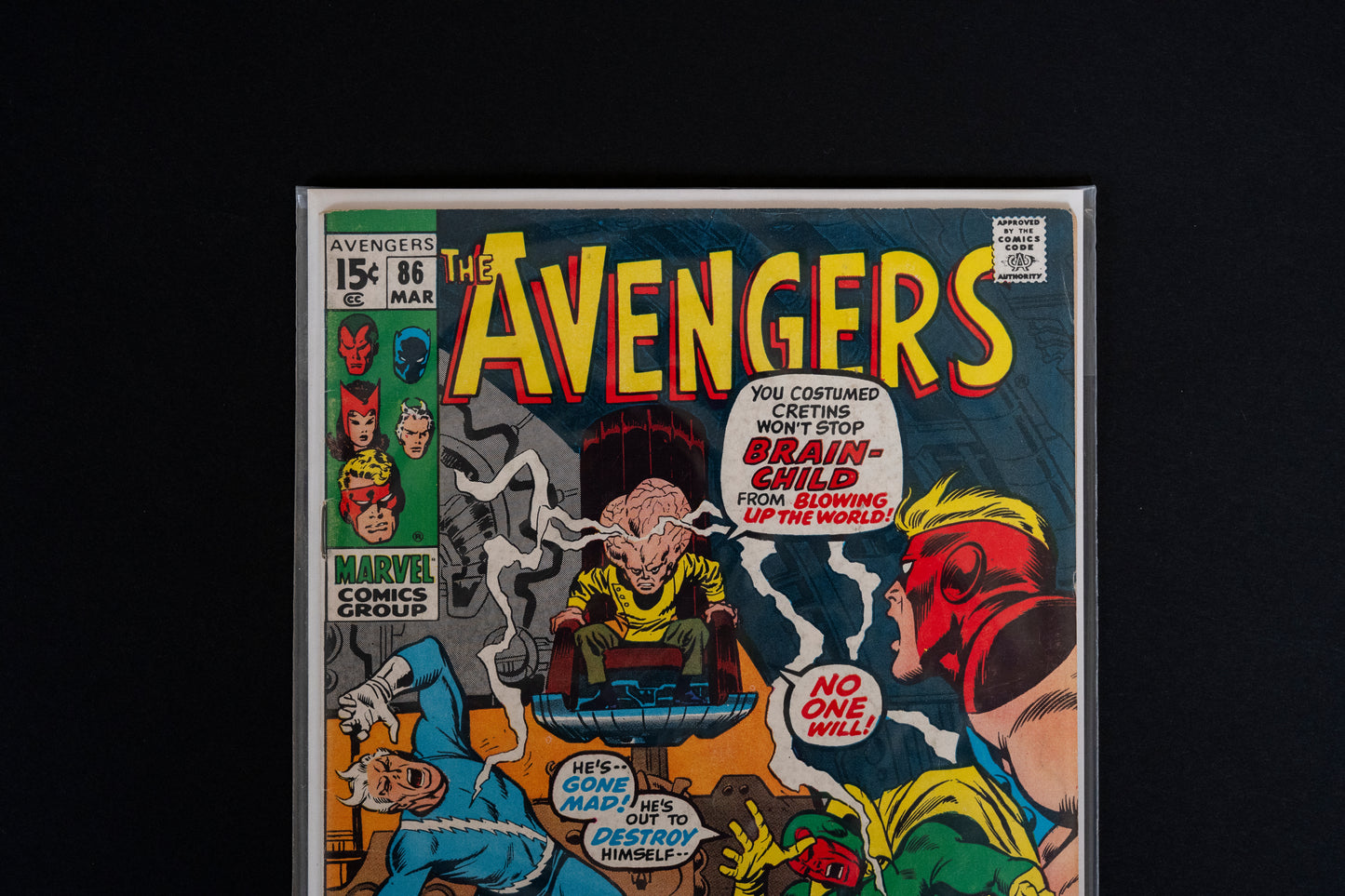 The Avengers, Vol.1 #86, Marvel Comics, 1971, Cent Edition