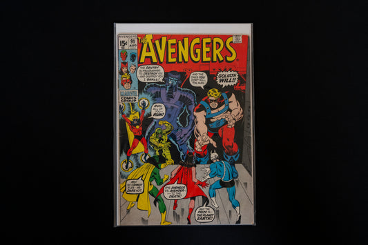 The Avengers, Vol.1 #91, Marvel Comics, 1971, Cent Edition