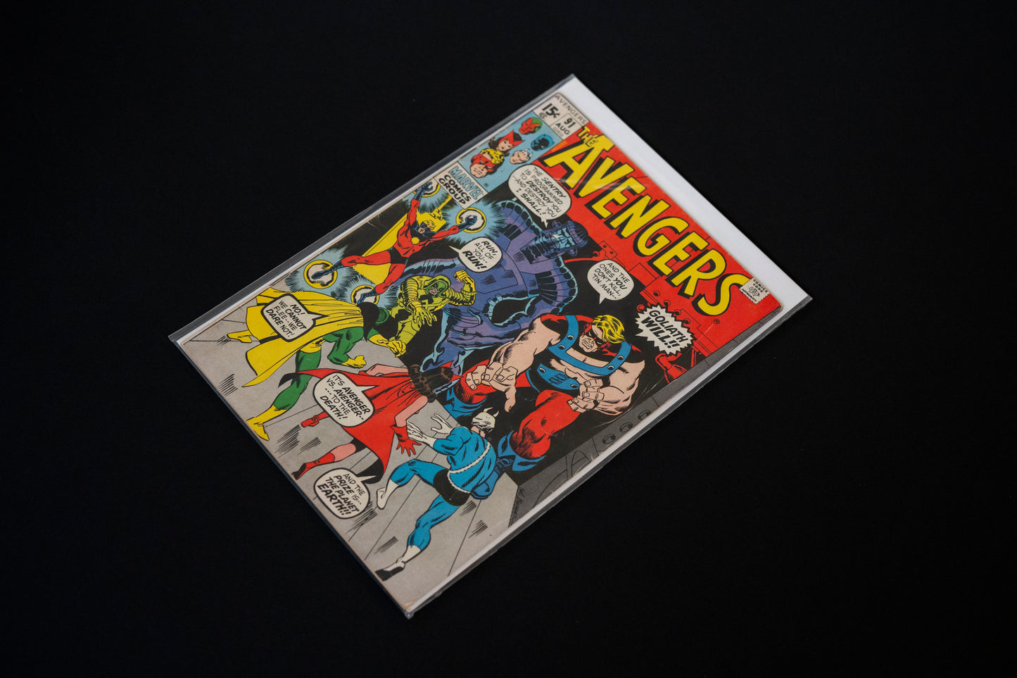 The Avengers, Vol.1 #91, Marvel Comics, 1971, Cent Edition