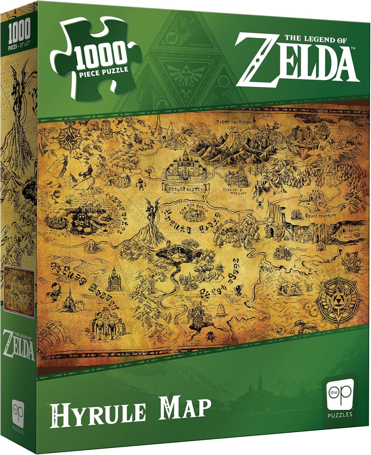 1000pc Jigsaw - Zelda Hyrule Map - New Box Sealed