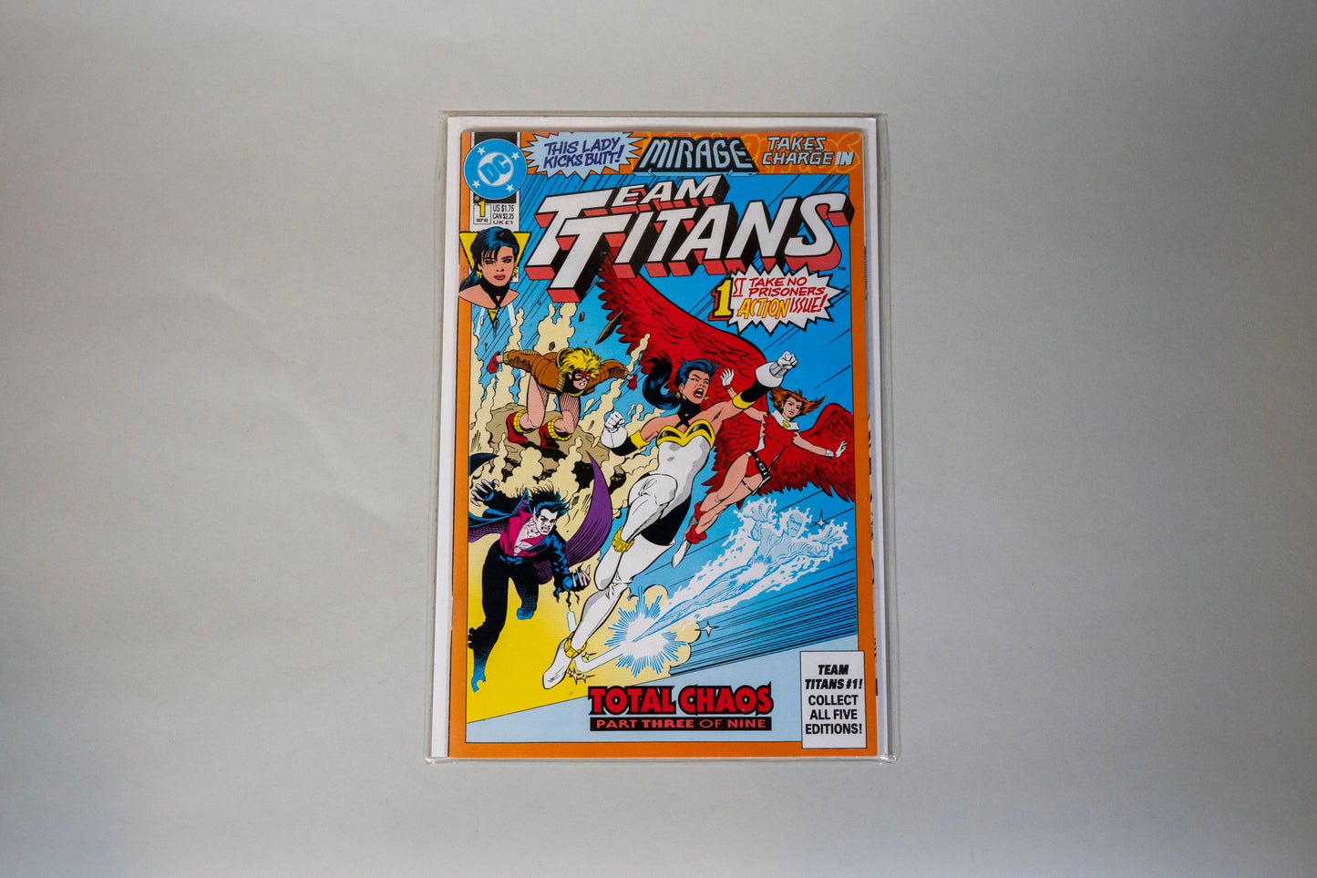 Teen Titans, Team Titans, Total Chaos, #1, DC, September 1992, Mirage Cover