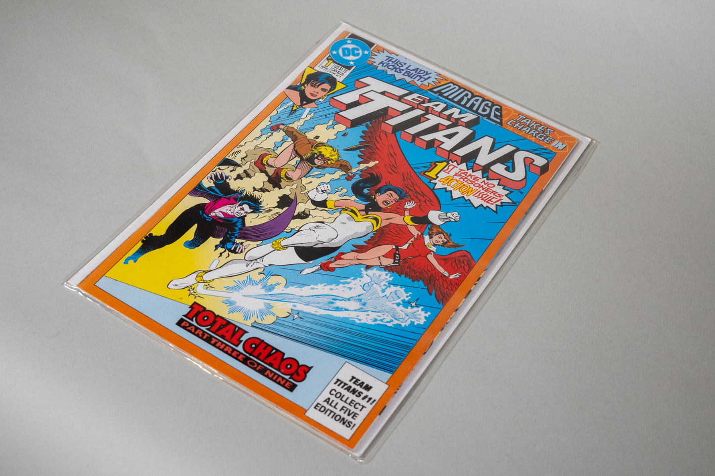 Teen Titans, Team Titans, Total Chaos, #1, DC, September 1992, Mirage Cover