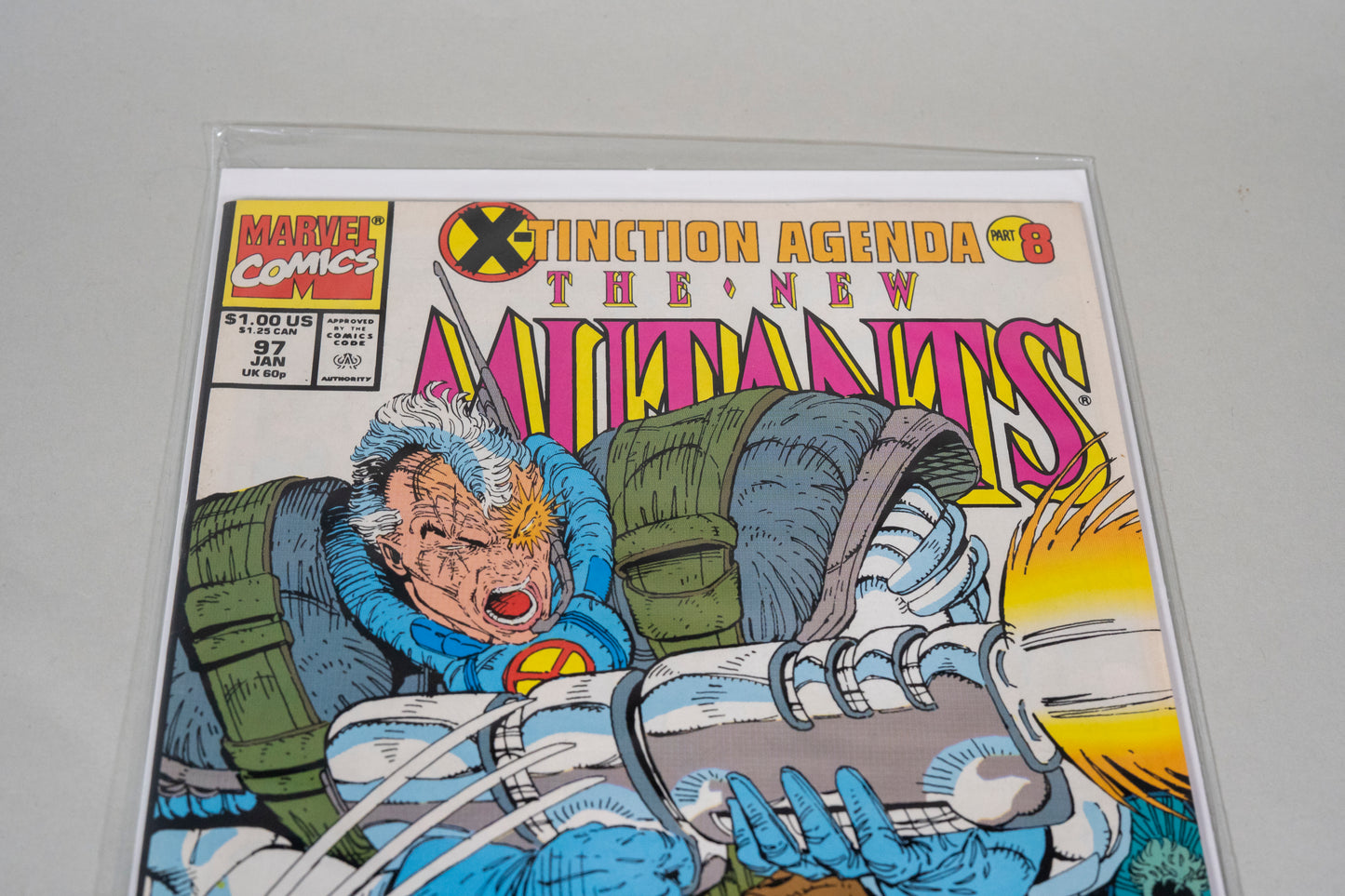 New Mutants, War (X-Tinction Agenda, Pt. 8, #97, Marvel Comics, January 1991, Reprint, Direct Edition