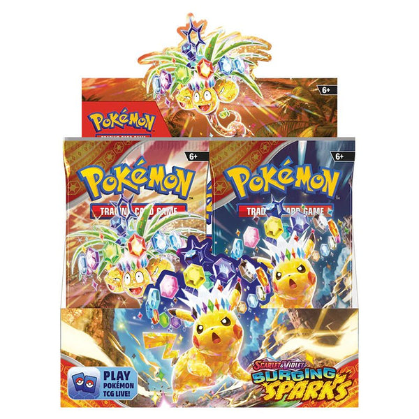 Pokémon, Surging Sparks, Scarlet & Violet, Booster Box, New Sealed
