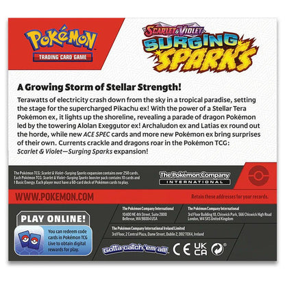 Pokémon, Surging Sparks, Scarlet & Violet, Booster Box, New Sealed