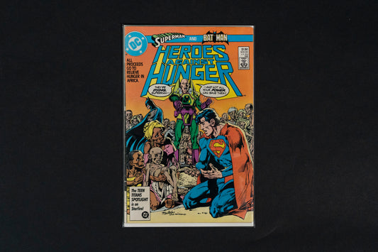 Heroes Against Hunger, Superman & Batman, DC Comics, 1986