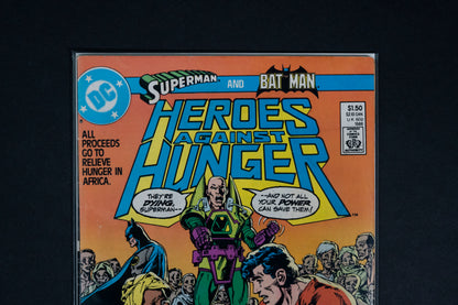 Heroes Against Hunger, Superman & Batman, DC Comics, 1986