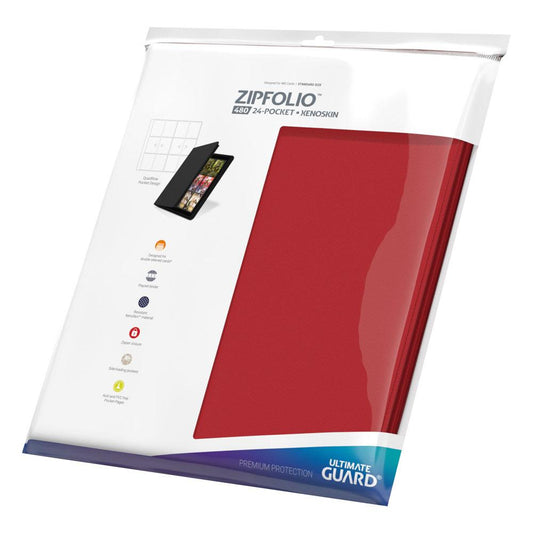 Ultimate Guard - Zipfolio 480 24-Pocket Xenoskin - Red