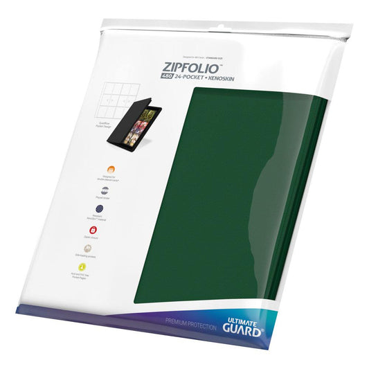Ultimate Guard - Zipfolio 480 24-Pocket Xenoskin - Green