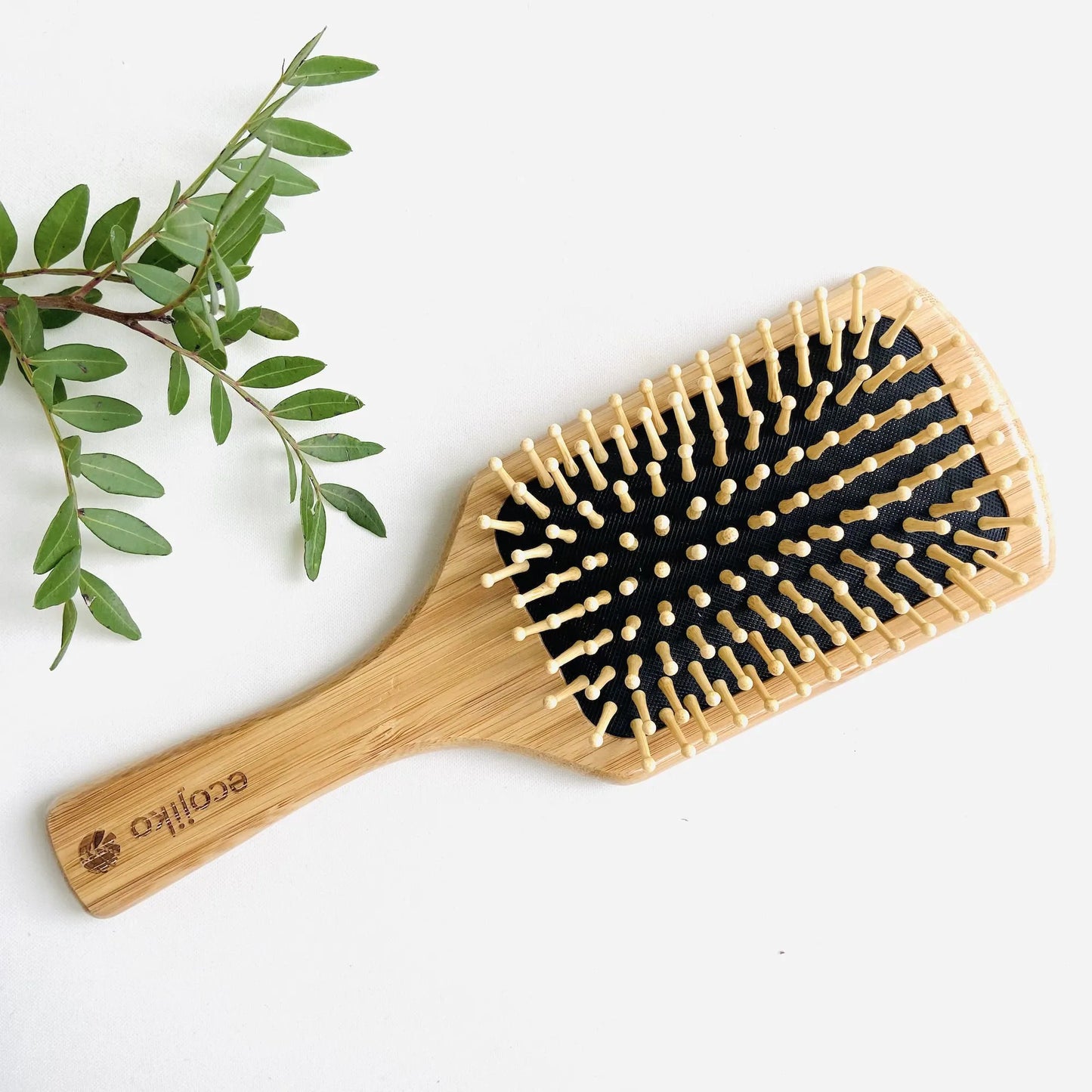 Bamboo Eco Friendly Paddle Hair Brush - Ecojiko