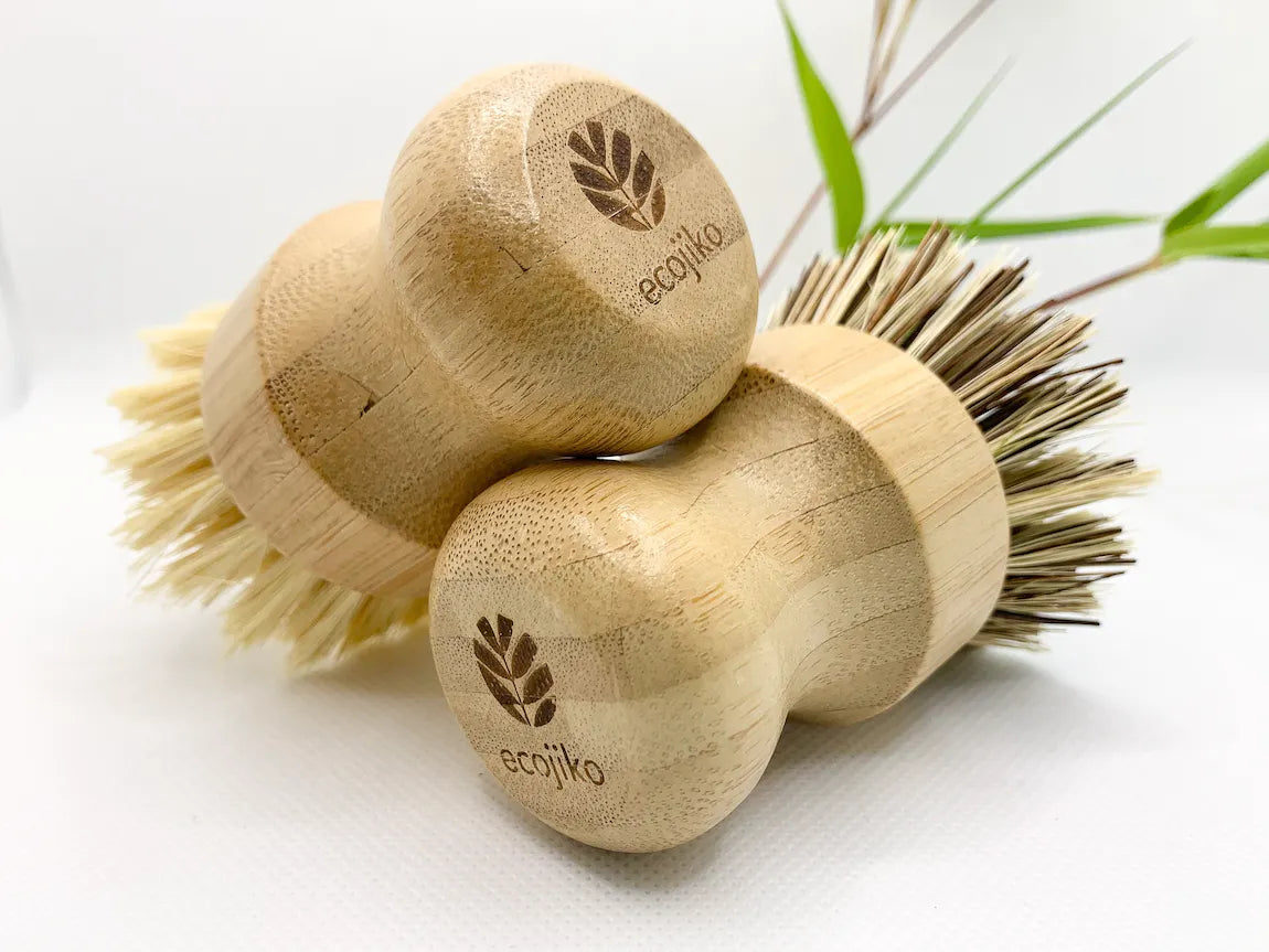 Pot Scrubbing Brushes (pair in gift box) - Ecojiko